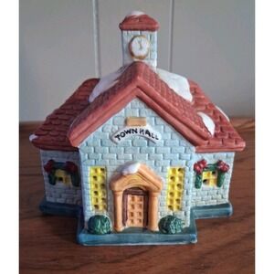 Vtg 1993 Santa's Best Spirit Of America Christmas Town Hall
